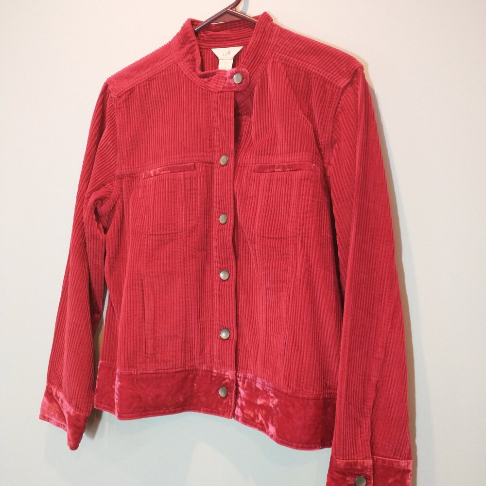 NWOT J. Jill Velvet and Corduroy Jacket